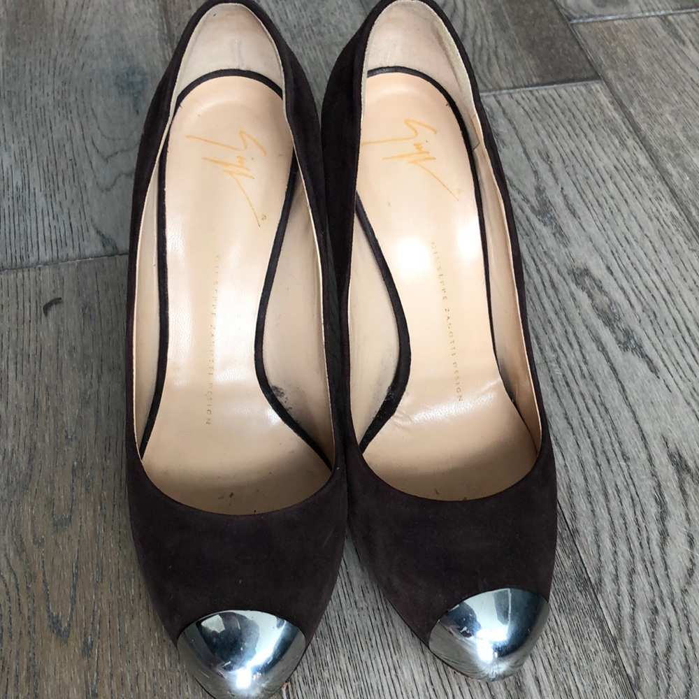 Giuseppe Zanotti pumps with chrome cap toe